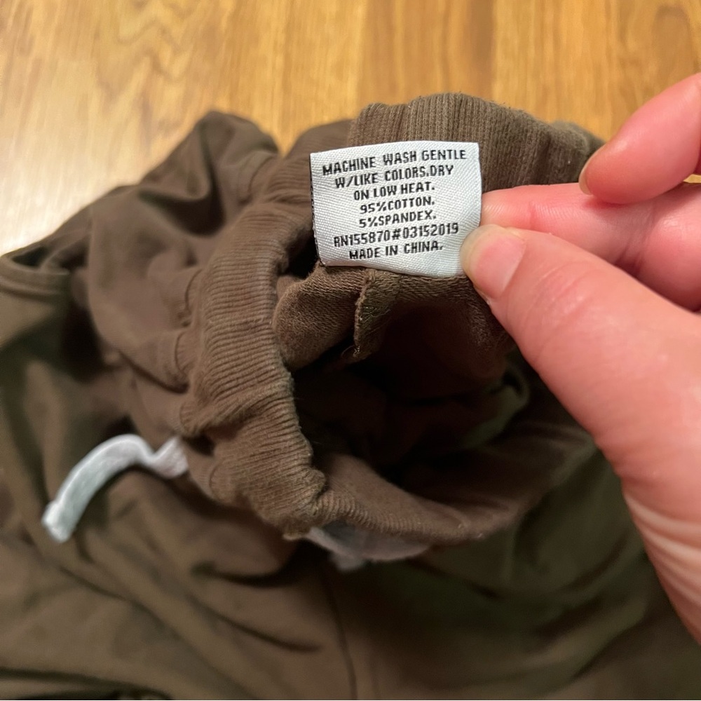 Brown Cotton Blend Pants. - Picture 7 of 8